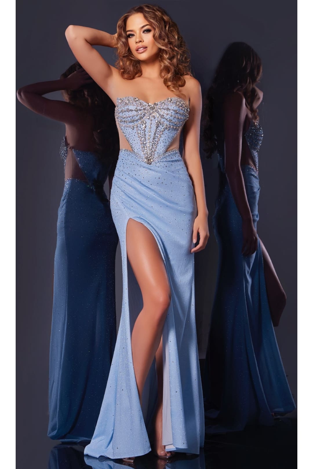 Long Prom Dress: Jovani D5500 - Apparel & Accessories > Clothing > Dresses