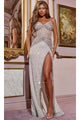 Long Prom Dress: Jovani D5601 - White/Silver / Apparel & Accessories > Clothing > Dresses