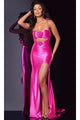 Long Prom Dress: Jovani D5807 - Magenta / Prom