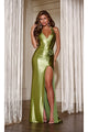 Long Prom Dress: Jovani D5814 - Olive / 00 - Apparel & Accessories > Clothing > Dresses