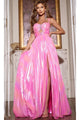 Long Prom Dress: Jovani D6028 - Pink / 00 - Apparel & Accessories > Clothing > Dresses