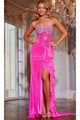 Long Prom Dress: Jovani D6031 - Pink / Prom