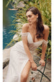 Sheath Wedding Dresses | White Bridal Gown by JT2471LW
