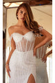 Sheath Wedding Dresses | White Bridal Gown by JT2471LW