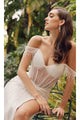 Sheath Wedding Dresses | White Bridal Gown by JT2471LW
