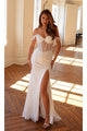 Sheath Wedding Dresses | White Bridal Gown by JT2471LW