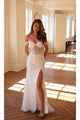 Sheath Wedding Dresses | White Bridal Gown by JT2471LW