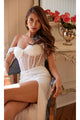 Sheath Wedding Dresses | White Bridal Gown by JT2471LW