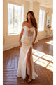 Sheath Wedding Dresses | White Bridal Gown by JT2471LW