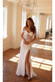 Sheath Wedding Dresses | White Bridal Gown by JT2471LW