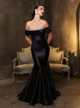 Long Prom Dress Ruched Mermaid Sleeveless Gown By Royal Queen RQ8189