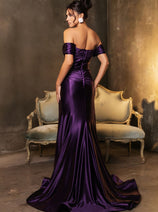 Long Prom Dress Ruched Mermaid Sleeveless Gown By Royal Queen RQ8189