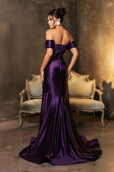 Long Prom Dress Ruched Mermaid Sleeveless Gown By Royal Queen RQ8189 - Dress