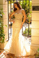 Champagne Wedding Dress Long Bridal Gown and Plus Size By SU081
