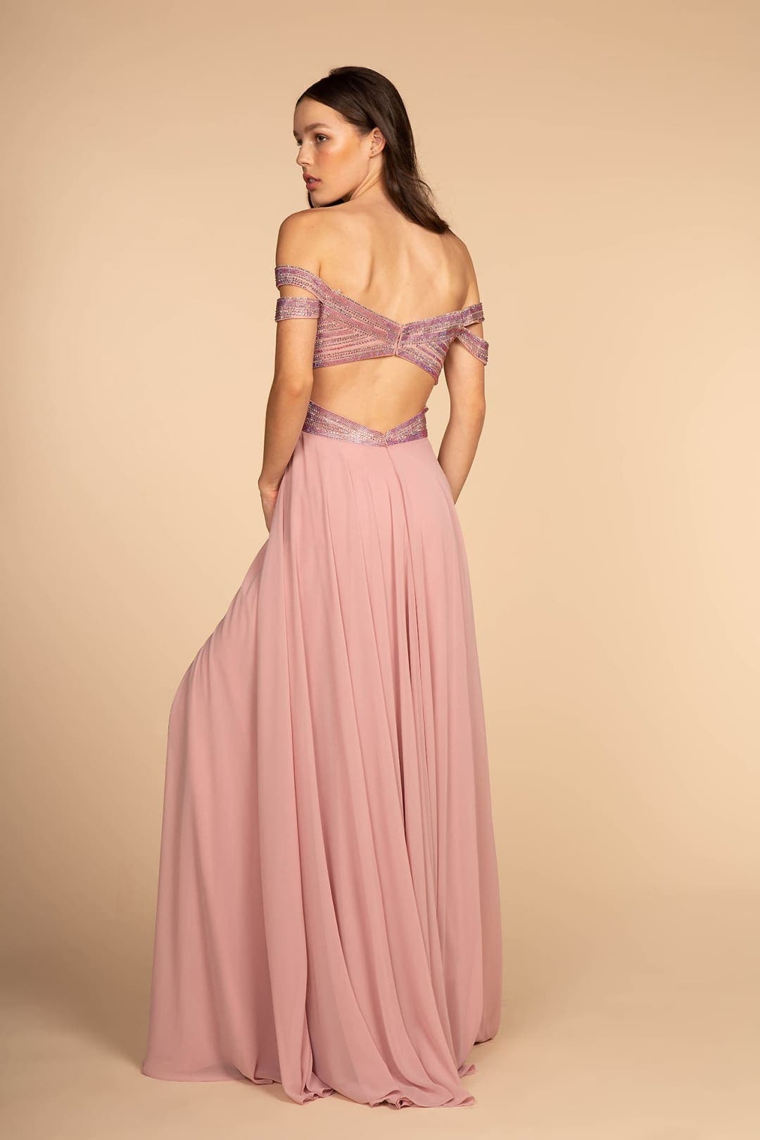 Jeweled Prom Evening Gown