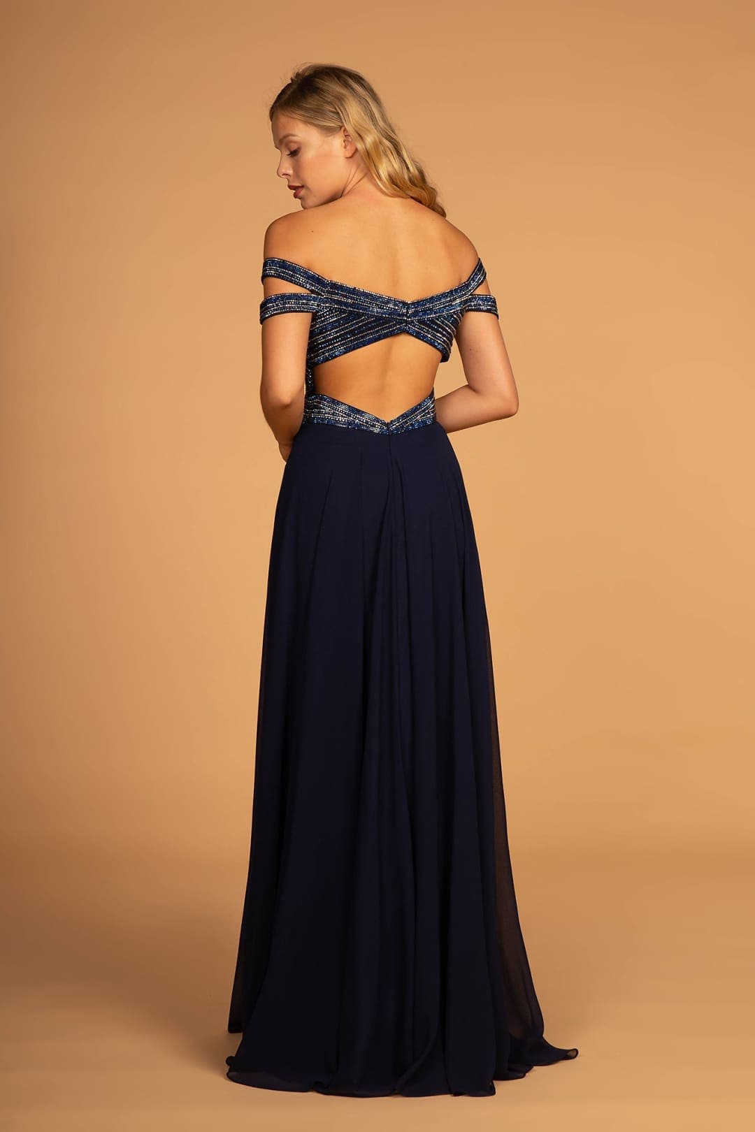 Jeweled Prom Evening Gown