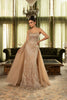 Long Red Carpet Dress Sleeveless Beaded Gown By Royal Queen RQ8146 - Dress