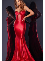 Long Red Prom Dress: Jovani D5119