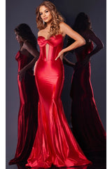 Long Red Prom Dress: Jovani D5119 - Prom