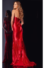 Long Red Prom Dress: Jovani D5119 - Prom