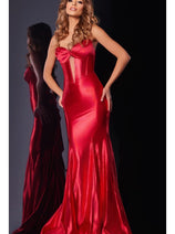 Long Red Prom Dress: Jovani D5119