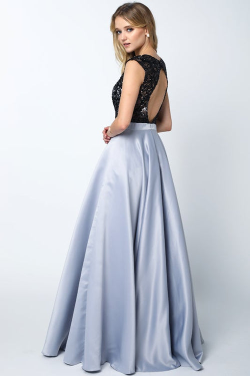 Juliet Royal/Black Long Formal Dresses