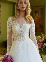 Long Sleeve Bridal Gown by GLS Gloria GL3603