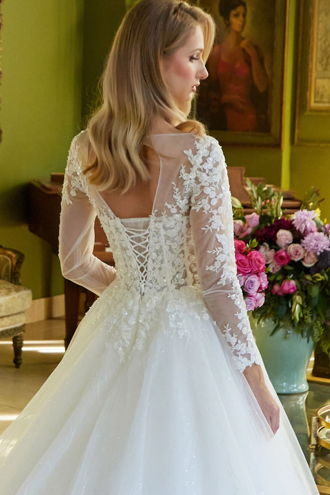 Long Sleeve Bridal Gown by GLS Gloria GL3603 - Long Formal Dresses