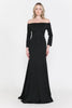 Long Sleeve Dresses - BLACK / XS