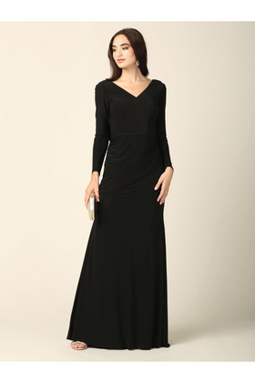 Eva USA 3362 Long Sleeve Mother of the Bride Formal Dress