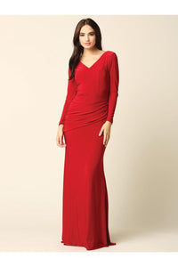 Long Sleeve Mother of the Bride Formal Dress - The Dress Outlet