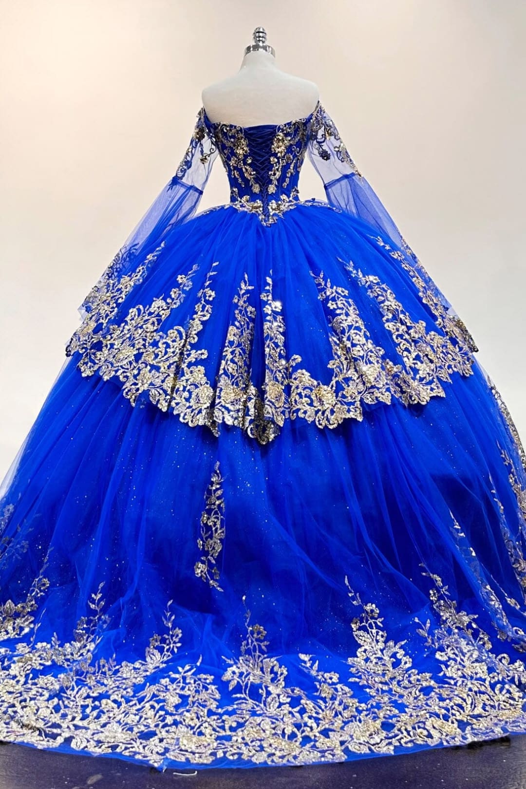 Long Sleeve Off Shoulder Ball Gown by Elizabeth K GL3184 - Quinceanera Dresses