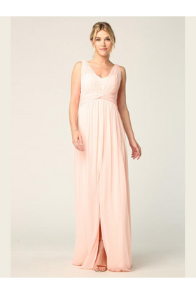 Eva USA 3342 Long Sleeveless Bridesmaids Dress