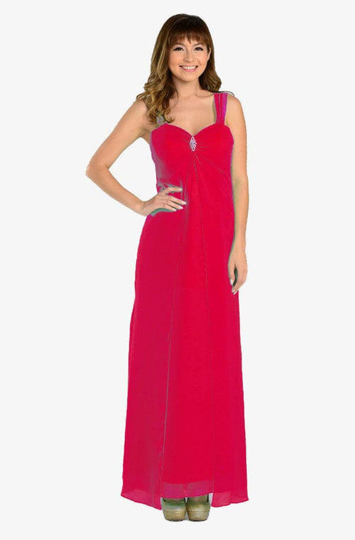 Poly USA Red Long Formal Dresses