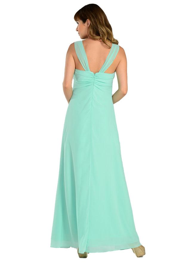 Poly USA Burgundy Long Formal Dresses