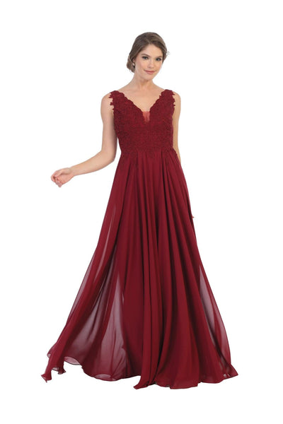 Long Sleeveless Formal Mother of the Bride Dress - The Dress Outlet