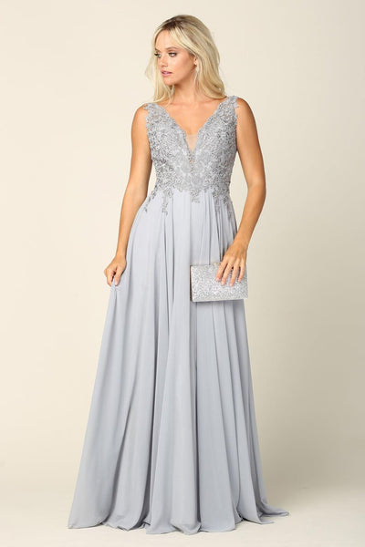 Long Sleeveless Formal Mother of the Bride Dress - The Dress Outlet