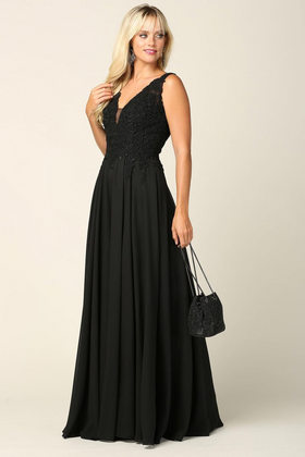 Eva USA 5201 Long Sleeveless Formal Evening Dress