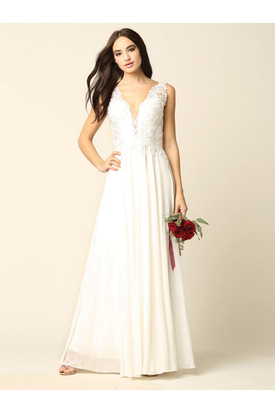 Long Sleeveless Formal Mother of the Bride Dress - The Dress Outlet