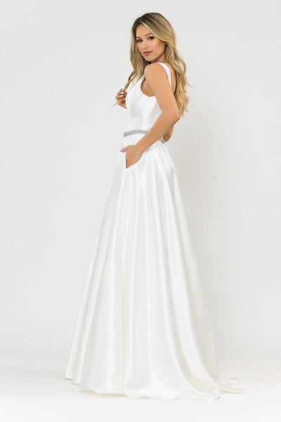 Poly USA 8678 Long Sleeveless Mikado Dress