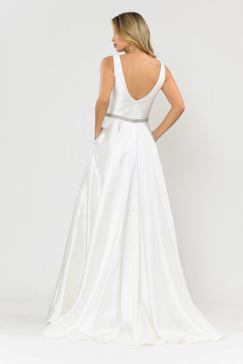 Poly USA 8678 Long Sleeveless Mikado Dress