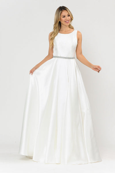 Poly USA 8678 Long Sleeveless Mikado Dress