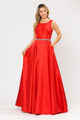 Poly USA 8678 Long Sleeveless Mikado Dress