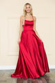 Poly USA 8910 Long Square Neck Dress