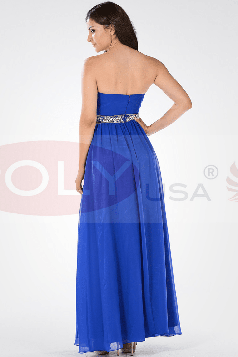 Poly USA Blush Long Formal Dresses