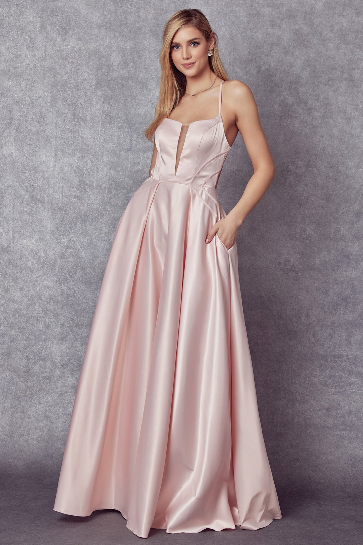 Juliet Blush Long Formal Dresses
