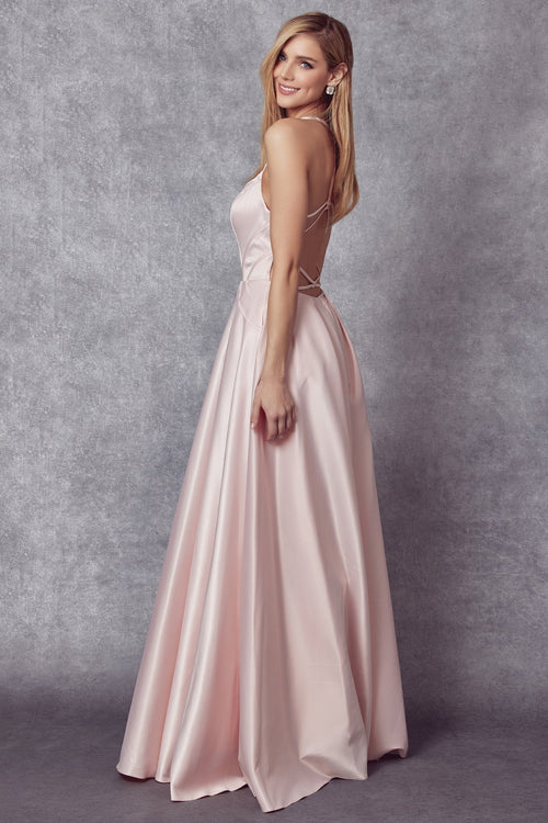Juliet Blush Long Formal Dresses