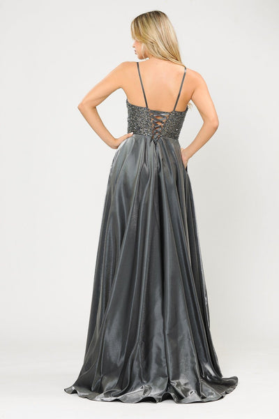 Poly USA 8674 Long Sweetheart Dress with Beaded Bodice