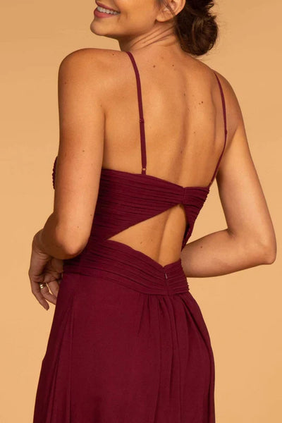 Long Sweetheart Dress with Pleated Bodice by Elizabeth K GL2607 - Long Formal Dresses