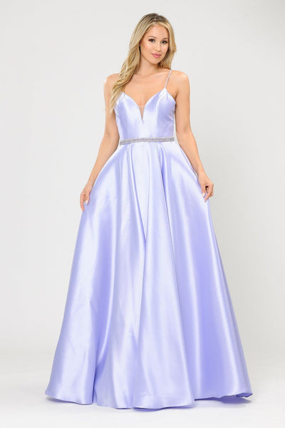 Poly USA 8688 Long Sweetheart Mikado Dress with Corset Back